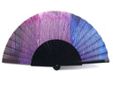 Khu Khu Cotinga Hand-fan, from the Painted Pleasures Hand-fan Collection - Chic, colourful, and cool hand-fans