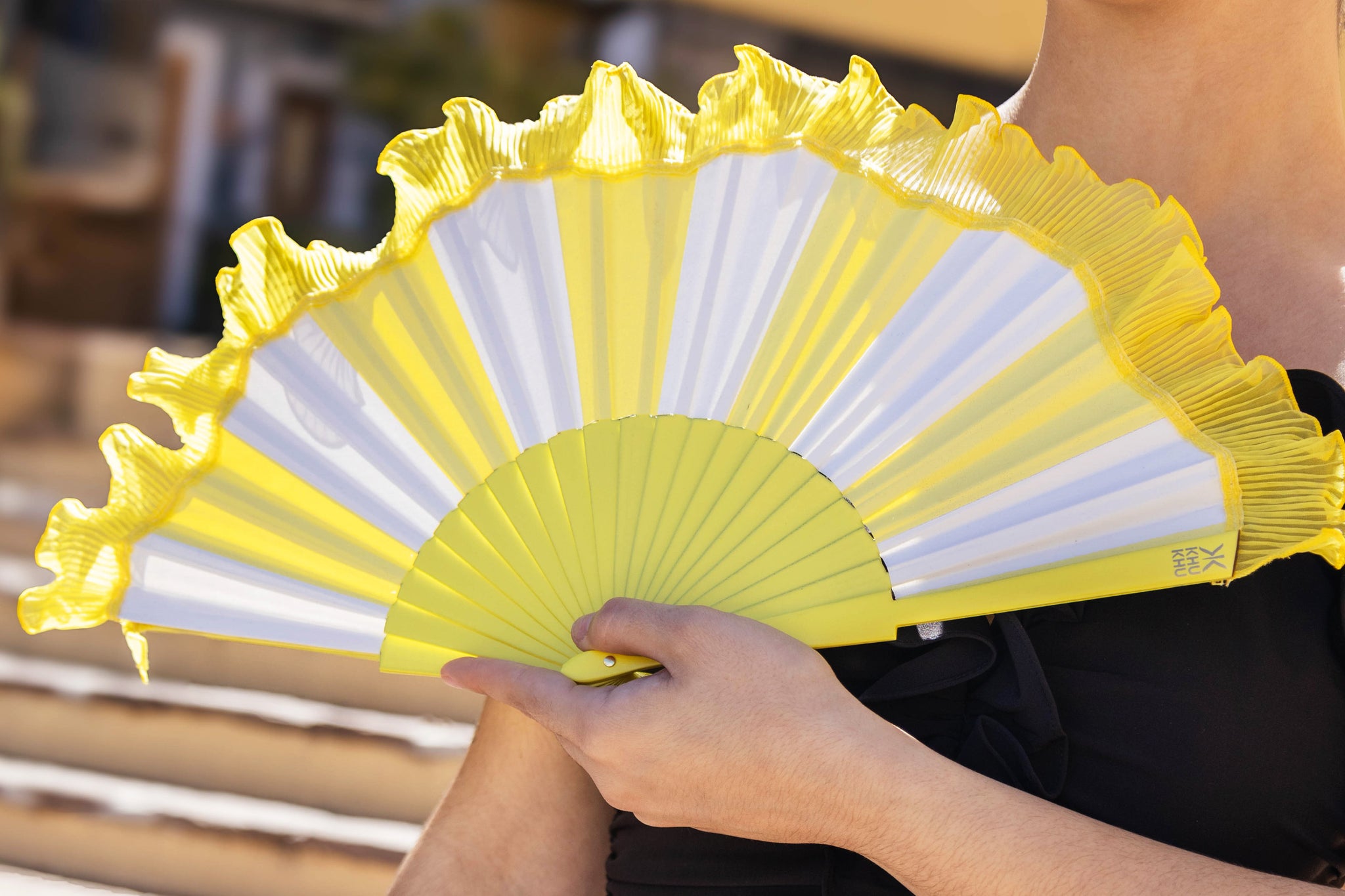 Tuscan Yellow Hand-fan