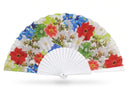 Khu Khu Summer Hand-fan, from the Fan for all Seasons Hand-fan Collection - Hand-fans bursting with blooming flowers
