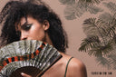 Khu Khu Indian Tiger Hand-fan, from the Twist in the Tail Hand-fan Collection - Hand-fans to evoke the magical mood of the jungle