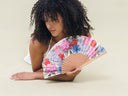 Spring Hand Fan by Khu Khu. Handmade wooden Spanish folding fan