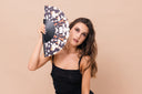 Black Nymph Hand Fan by Khu Khu. Handmade wooden Spanish folding fan