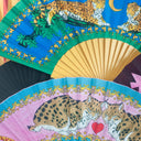 Khu Khu Cool Cats Hand-fan Collection - Rich and vibrant, vintage Indian-feel hand-fans