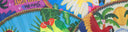 Khu Khu Love Birds Hand-Fan Collection - Brazilian-inspired hand-fans influenced by vintage postcards and stamps 