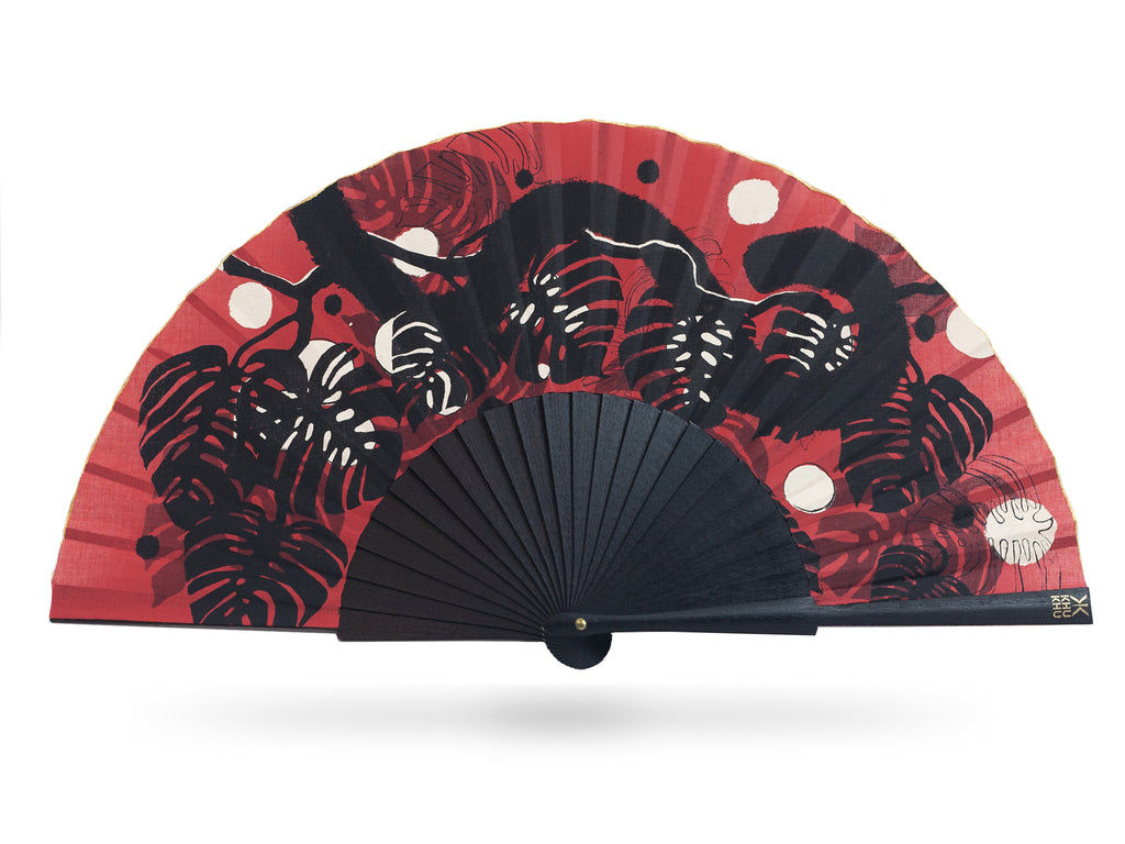 Asian Panther Hand-fan