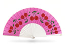 Khu Khu Cherry Top Hand-fan, from the Fruit Wave Hand-fan Collection - Bold, vibrant and juicy hand-fans