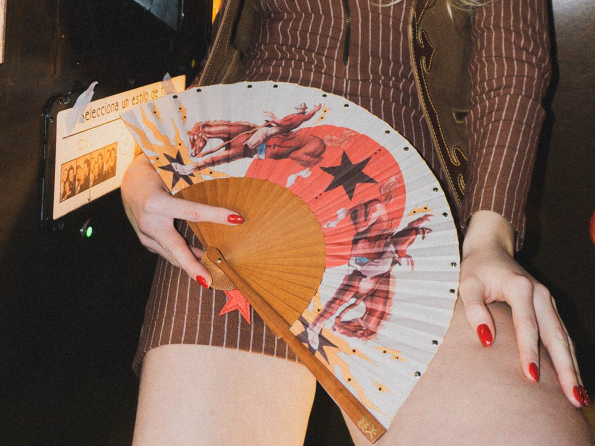 Khu Khu Rodeo Riders hand-fan