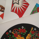 Khu Khu Wild is the Wind Hand-fan Collection - Sparkling, rhinestone cowboy inspired hand-fans
