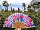 Khu Khu Spring Hand-fan, from the Fan for all Seasons Hand-fan Collection - Hand-fans bursting with blooming flowers