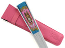 Khu Khu Rose Pink Leather Holster for hand-fan