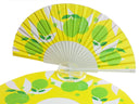 Khu Khu Lick of Lime Hand-fan, from the Fruit Wave Hand-fan Collection - Bold, vibrant and juicy hand-fans