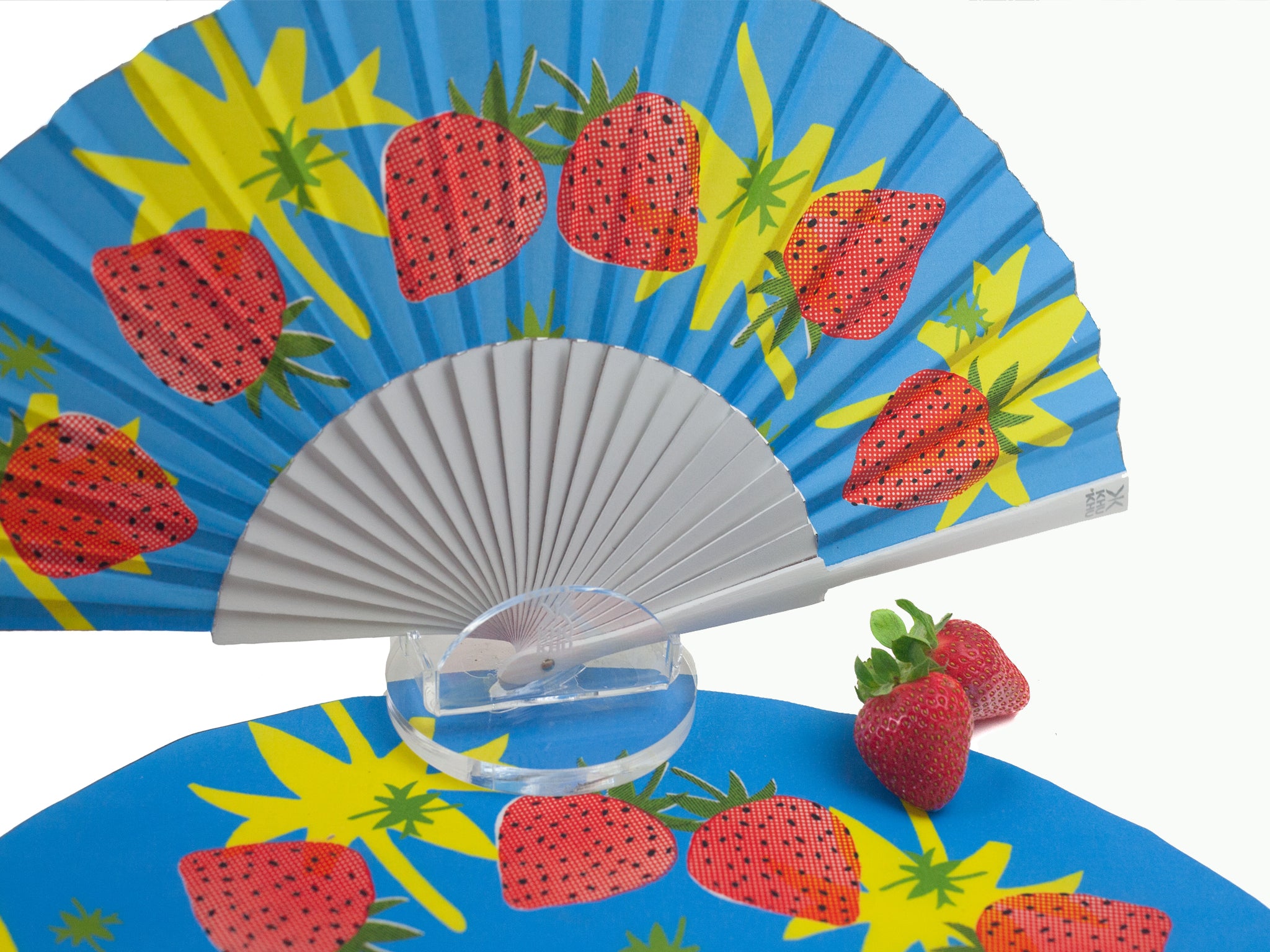 Strawberry Splash Hand-fan