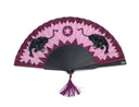 Khu Khu Pink Panther Hand-fan, from the Cool Cats Hand-fan Collection - Rich and vibrant, vintage Indian-feel hand-fans