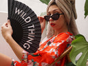 Khu Khu Wild Thing Hand-fan, from the Statement Hand-fan Collection - The definitive statement accessory