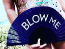 Khu Khu Blow Me Hand-fan, from the Statement Hand-fan Collection - The definitive statement accessory