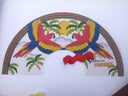 Khu Khu Love Birds Hand-fan Collection - Brazilian-inspired hand-fans influenced by vintage postcards and stamps