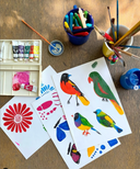 Maria Eduarda van den Berg (Duda), designer of the Khu Khu Love Birds Hand-fan Collection - Brazilian-inspired hand-fans influenced by vintage postcards and stamps