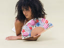 Khu Khu Spring Hand-fan, from the Fan for all Seasons Hand-fan Collection - Hand-fans bursting with blooming flowers