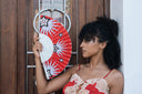Khu Khu Texan Star Hand-fan, from the Wild is the Wind Hand-fan Collection - Sparkling, rhinestone cowboy inspired hand-fans