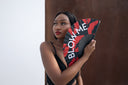 Khu Khu Blow Me 'Kisses' Hand-fan, from the Statement Hand-fan Collection - The definitive statement accessory