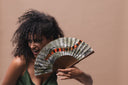 Khu Khu Indian Tiger Hand-fan, from the Twist in the Tail Hand-fan Collection - Hand-fans to evoke the magical mood of the jungle