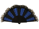 Khu Khu Moulin Bleu Hand-fan, from the Moulin Rouge Hand-fan Collection - Fantastique hand-fans that you can-can.
