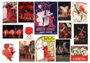 Khu Khu Rouge hand-fan, part of the Moulin Rouge Hand-fan Collection - Fantastique hand-fans that you can-can.
