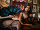 Khu Khu Moulin Rouge Hand-fan Collection - Fantastique hand-fans that you can-can.