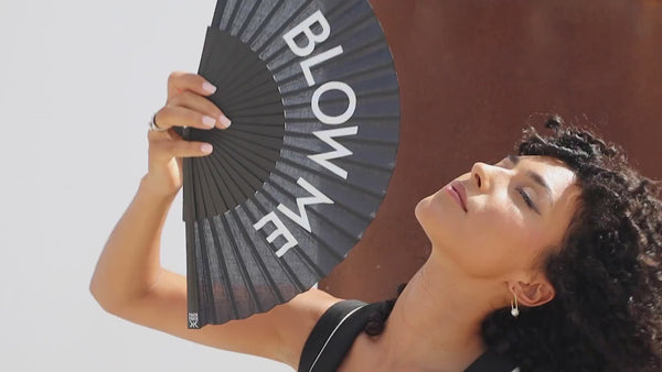 Khu Khu Blow Me Hand-fan, from the Statement Hand-fan Collection - The definitive statement accessory