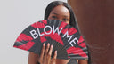 Khu Khu Blow Me 'Kisses' Hand-fan, from the Statement Hand-fan Collection - The definitive statement accessory