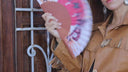Khu Khu Rodeo Riders Hand-fan, from the Wild is the Wind Hand-fan Collection - Sparkling, rhinestone cowboy inspired hand-fans