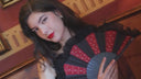 Khu Khu Moulin Rouge Hand-fan, from the Moulin Rouge Hand-fan Collection - Fantastique hand-fans that you can-can.