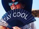 Khu Khu Stay Cool Hand-fan, from the Statement Hand-fan Collection - The definitive statement accessory