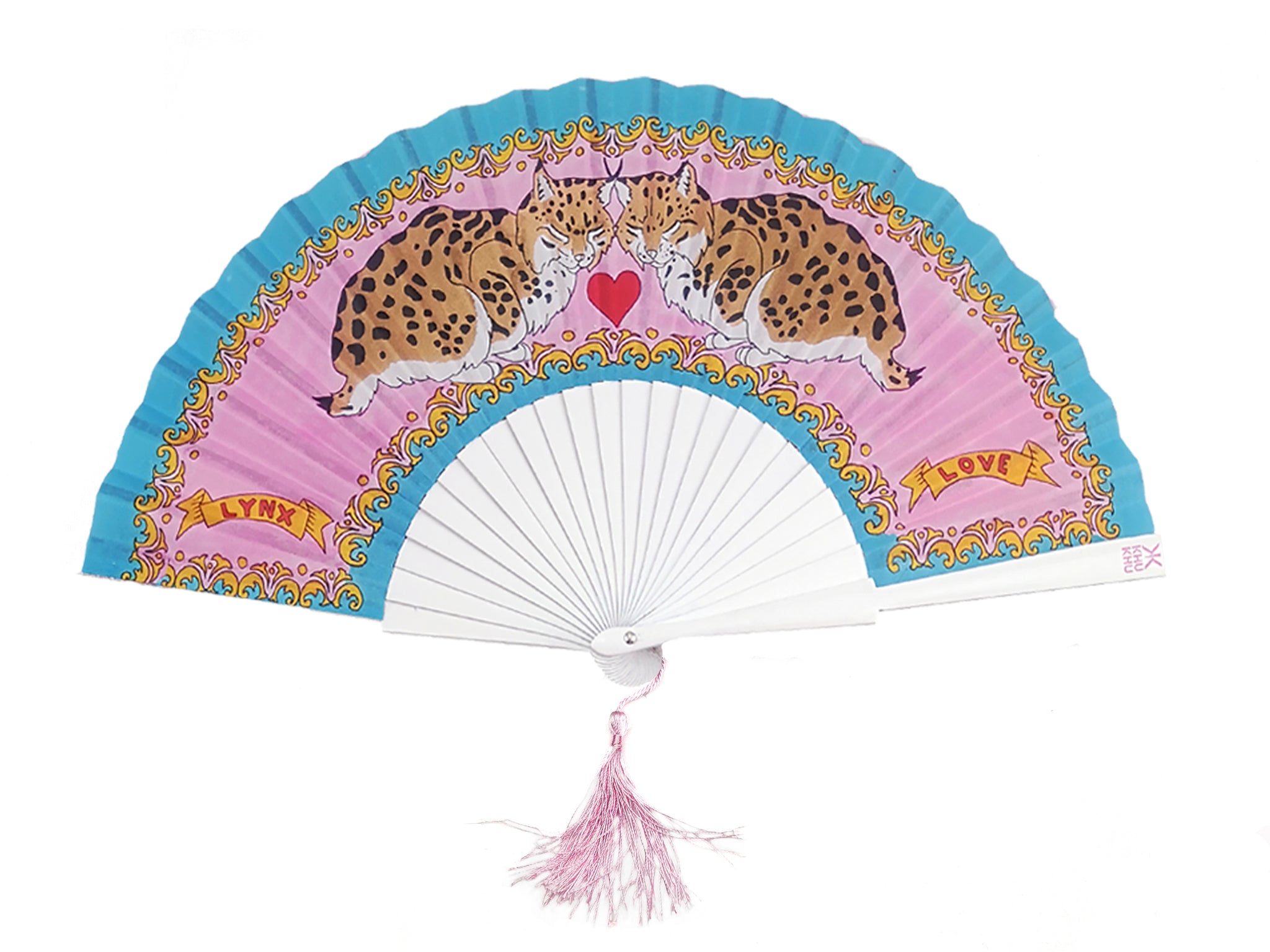 Love Lynxes Hand-fan