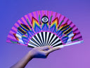 Khu Khu Nefertiti Sky Hand-fan, from the Breath of Life Hand-fan Collection - Magical, ancient-Egyptian inspired hand-fans