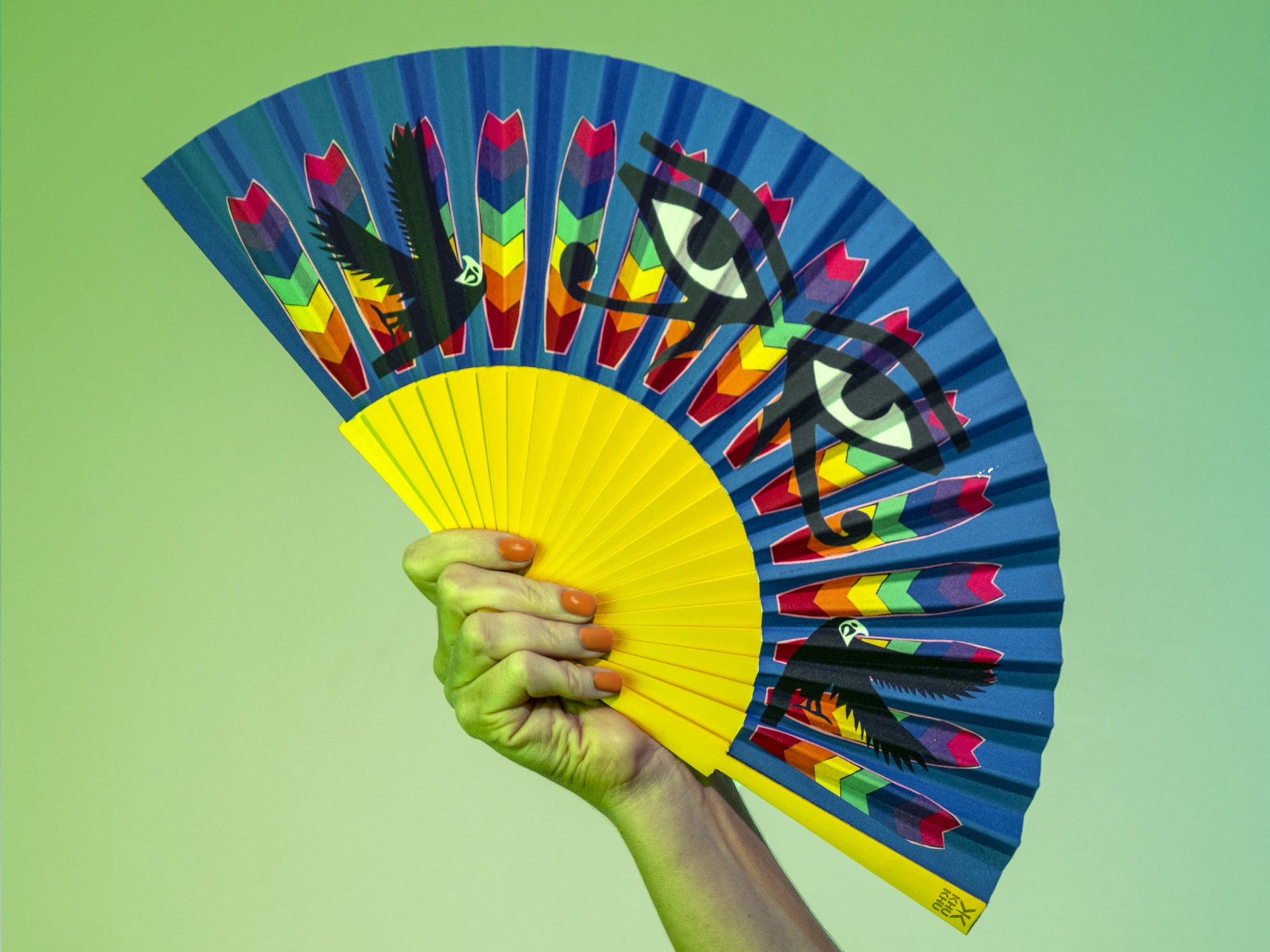 Rainbow Ra Hand-fan